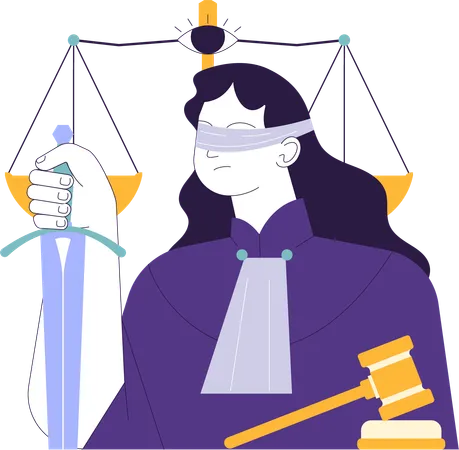 Social equity and fair justice  Illustration
