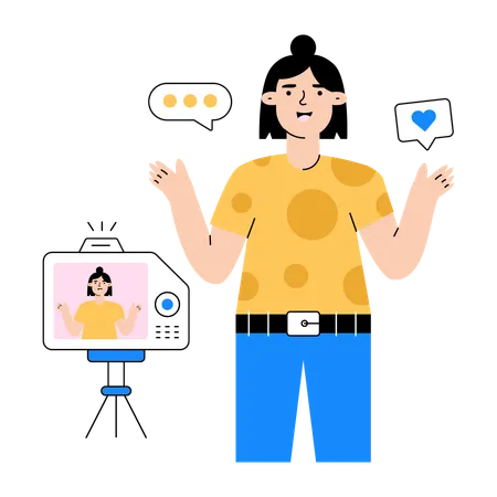 Social influencer Illustration