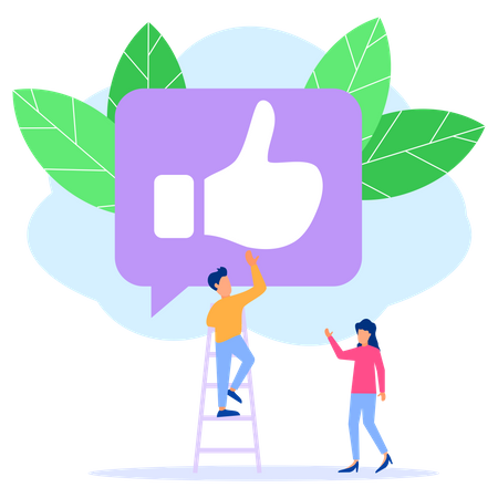 Social Likes  Illustration