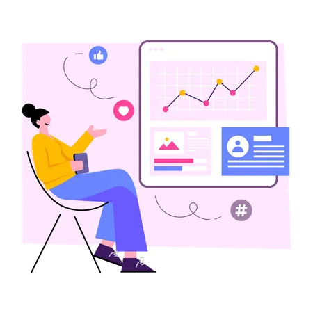 Social Media Analysen  Illustration