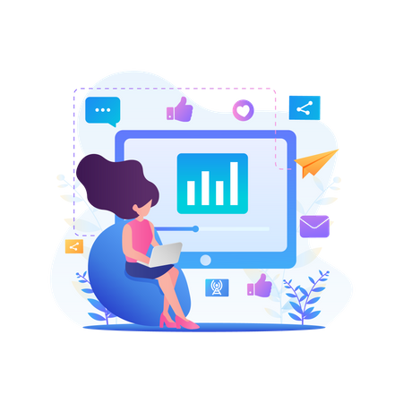 Social Media Analytics  Illustration