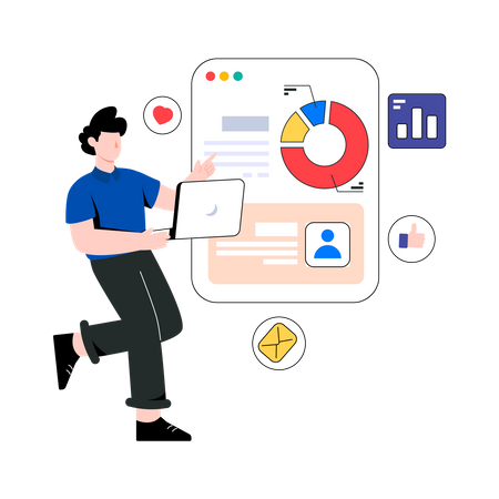 Social Media Analytics  Illustration