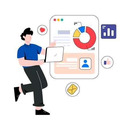 Social Media Analytics  Illustration