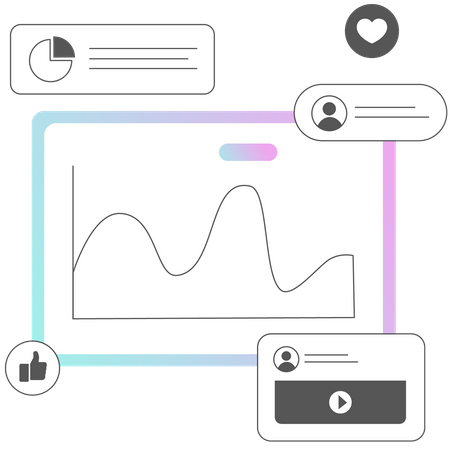 Social Media Analytics  Illustration