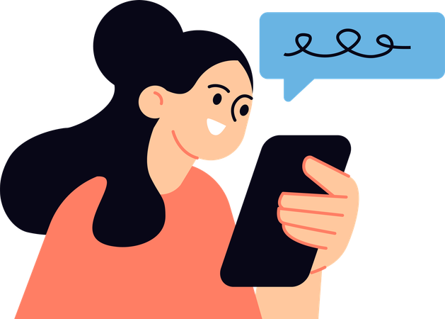 Social media Chatting  Illustration