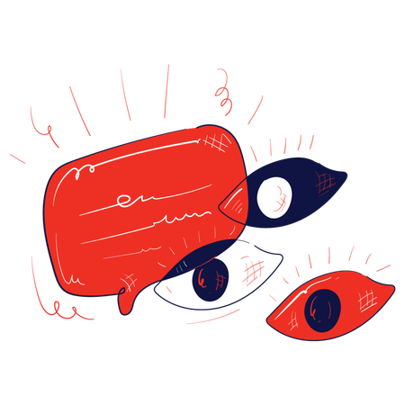 Social media comment  Illustration