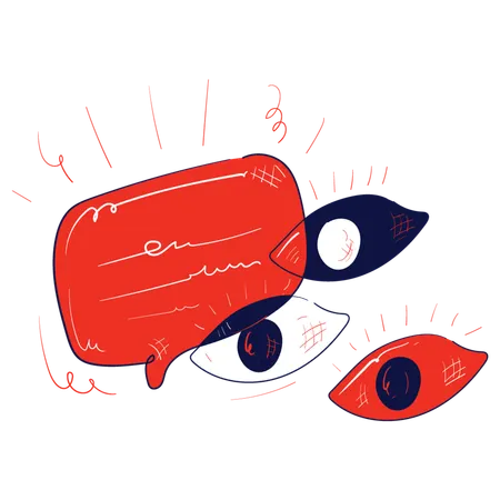 Social media comment  Illustration