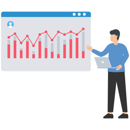Social media dashboard  Illustration