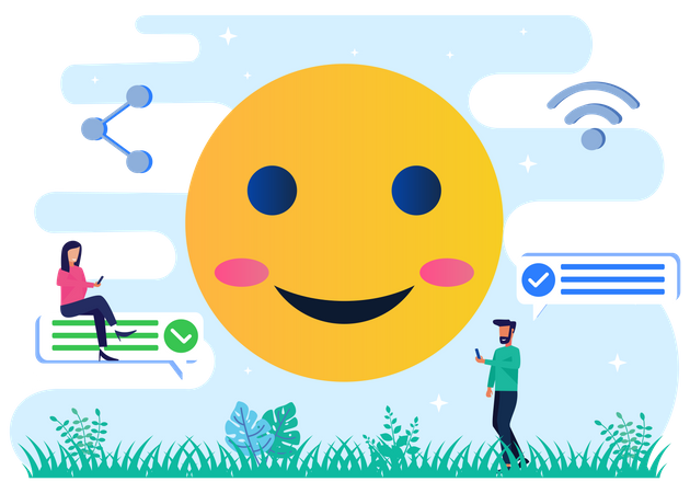 Social Media emoji Illustration