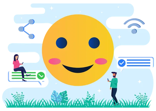 Social Media emoji  Illustration