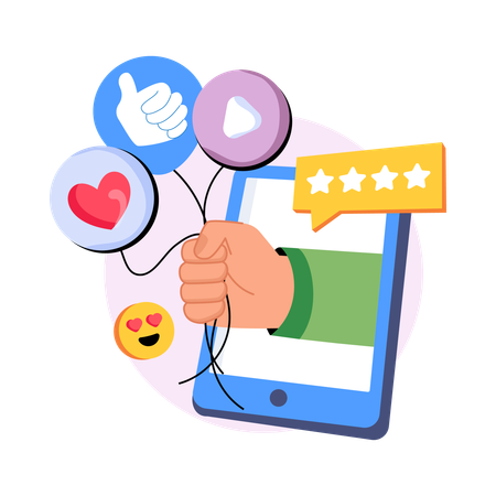 Social-Media-Feedback  Illustration