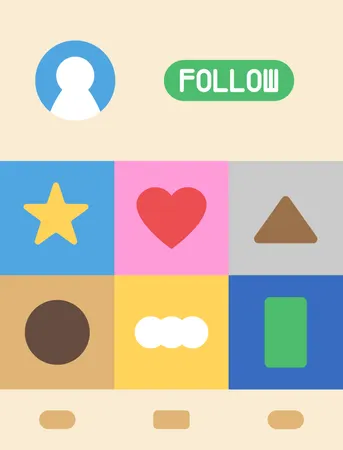 Social media followers  Illustration