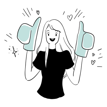 Social Media Gefällt mir  Illustration