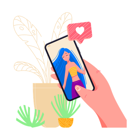 Social Media Gefällt mir  Illustration