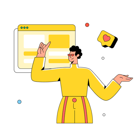 Social Media Gefällt mir  Illustration