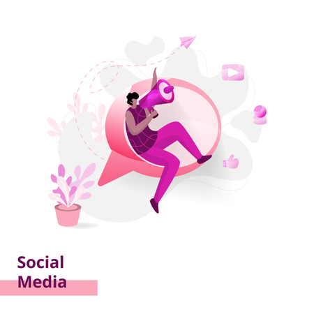 Social Media  Illustration