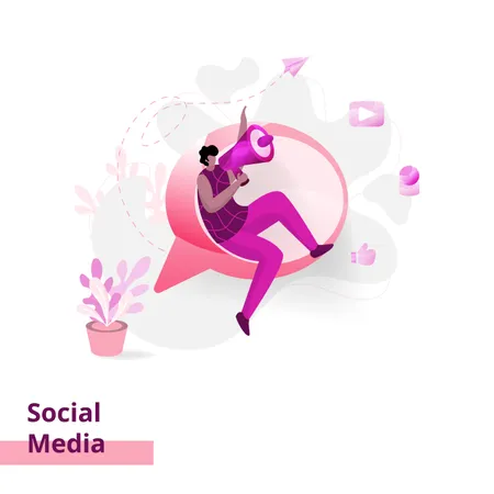 Social Media  Illustration