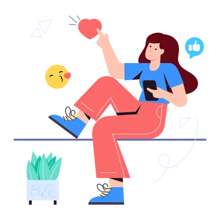 Social Media  Illustration