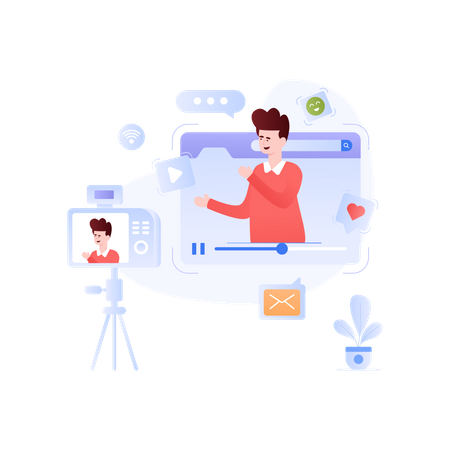 Social Media  Illustration