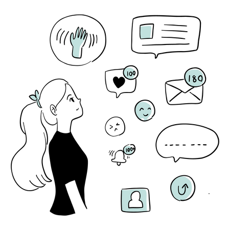 Social media  Illustration