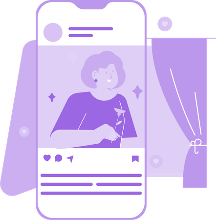 Social Media Influencer  Illustration