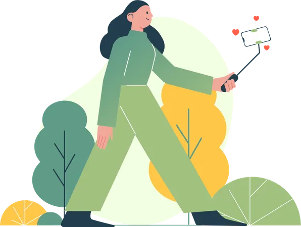 Social Media Influencer  Illustration