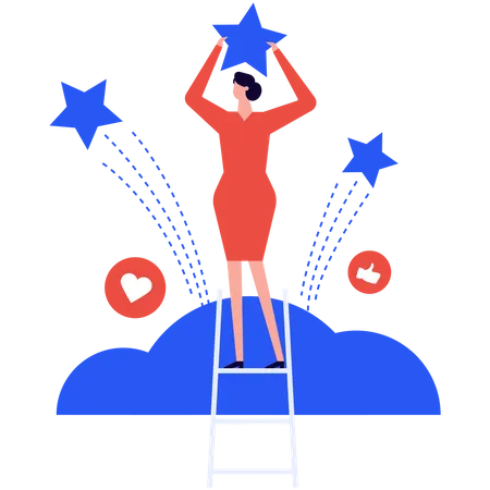 Social media Influencer  Illustration