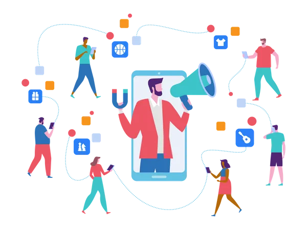 Social Media Influencer  Illustration