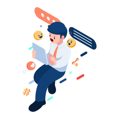 Social Media Marketing  Illustration