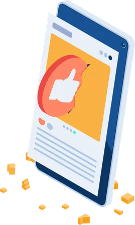 Social Media Marketing  Illustration