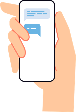 Social media Message  Illustration