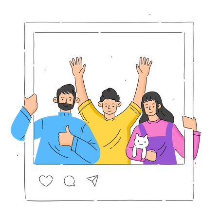 Social media post  Illustration