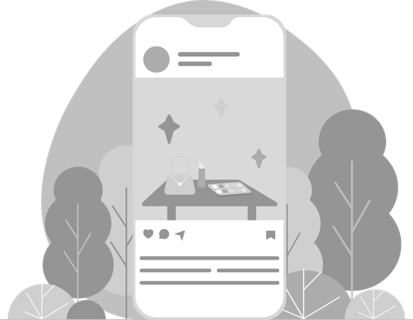 Social Media Post  Illustration