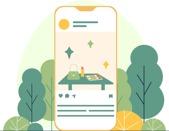 Social Media Post  Illustration