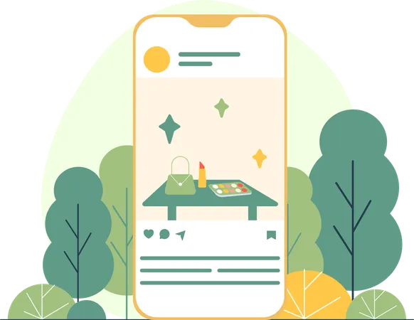 Social Media Post  Illustration