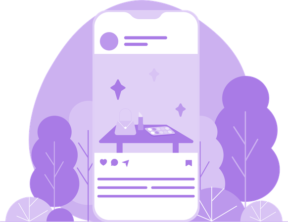 Social Media Post  Illustration