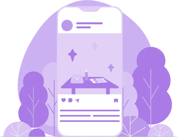 Social Media Post  Illustration