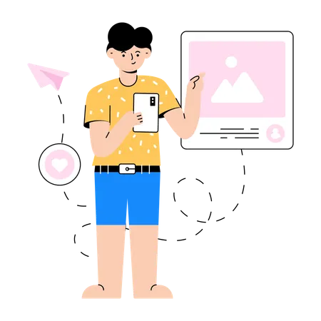 Social media post  Illustration