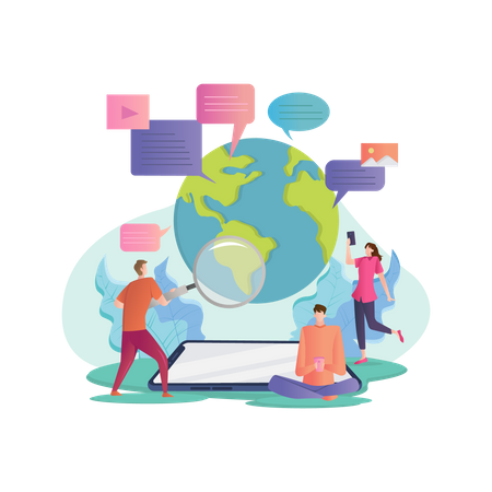 Social Media Post  Illustration