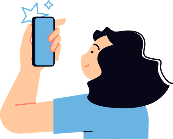Social media user  Illustration