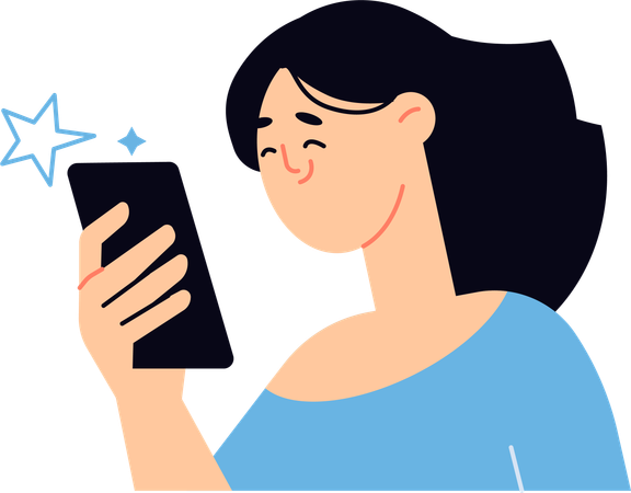 Social media user  Illustration