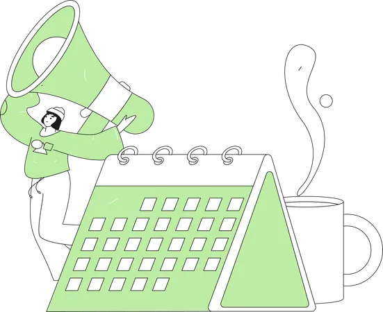 Werbung in sozialen Medien  Illustration