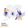 illustrations for social-network