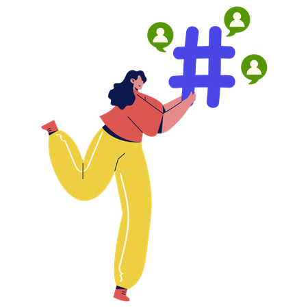 Social Network Community  Illustration