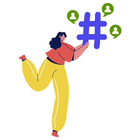 Social Network Community  Illustration