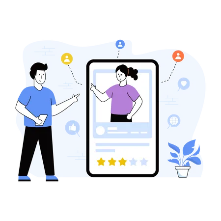 Social Network  Illustration