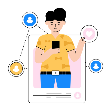 Social network  Illustration