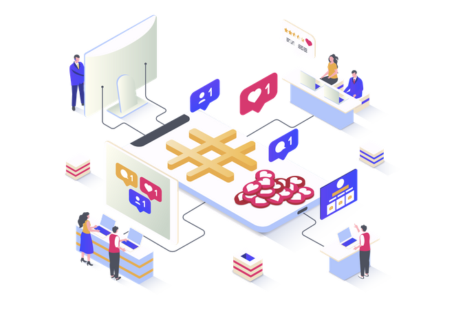 Social Network  Illustration