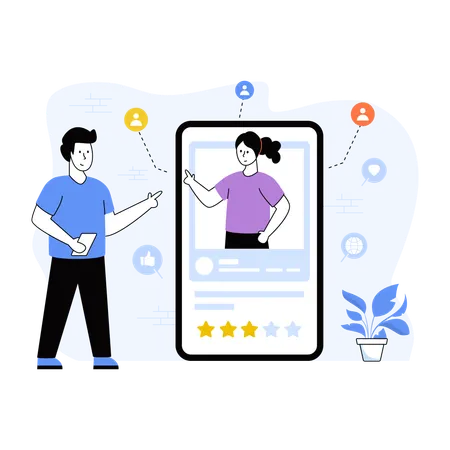 Social Network  Illustration