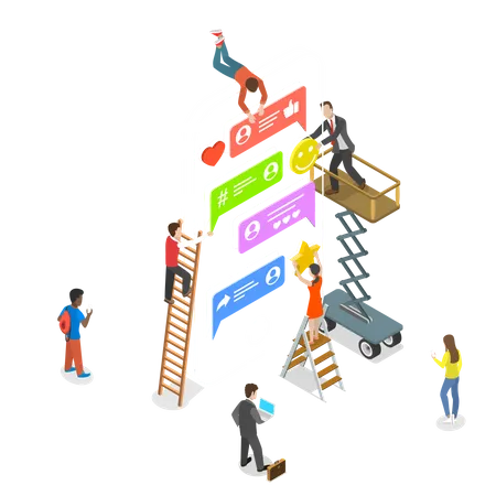 Social networking  Illustration